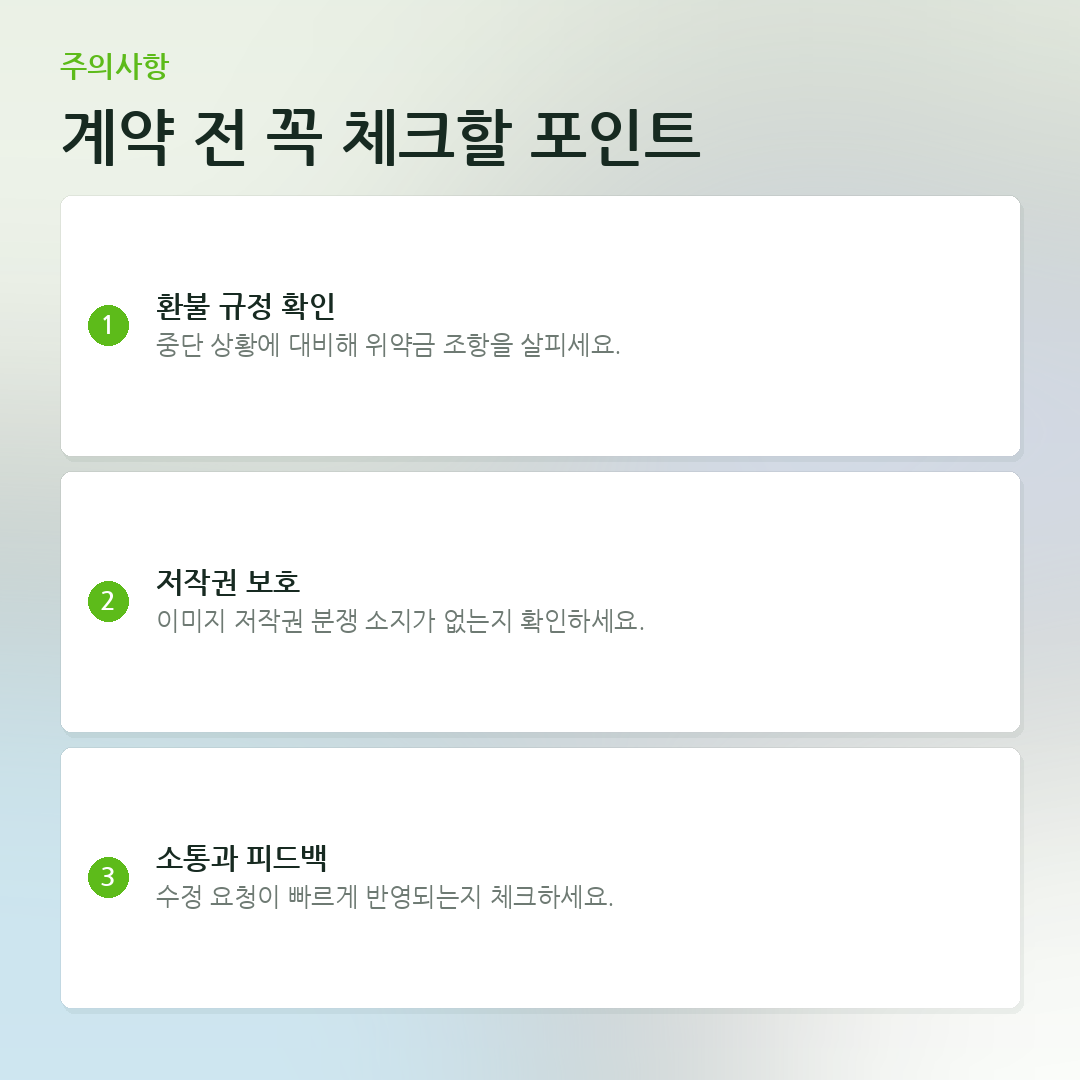 계약 전 꼭 체크할 포인트 요약 카드