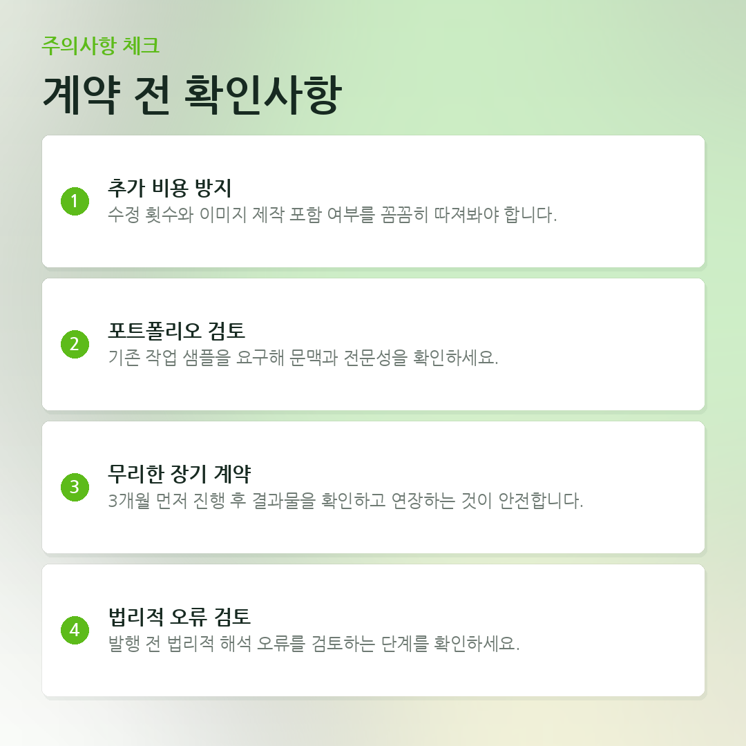 계약 전 확인사항 요약 카드